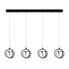 Artcraft Lighting - Rose Collection LED Linear Chandelier - AC6734BK - Canada Light Shop