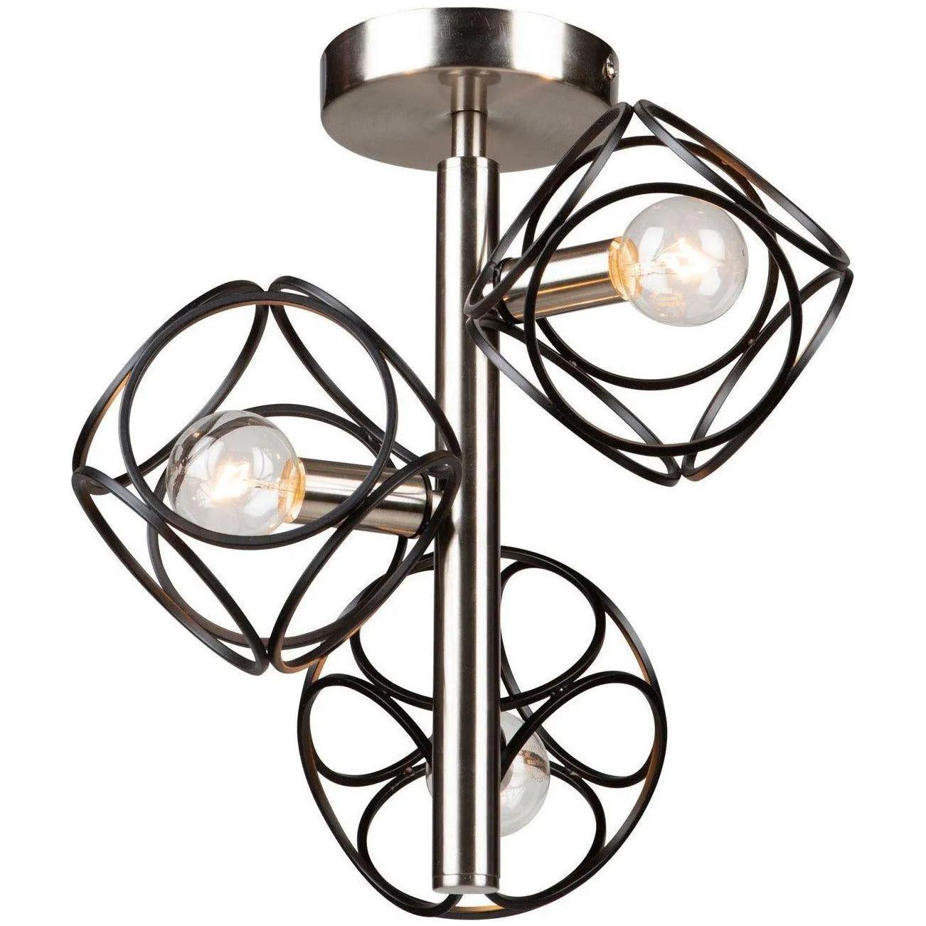Artcraft Lighting - Sorrento Three Light Semi Flush Mount - AC11563NB - Canada Light Shop