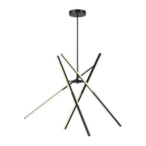 Artcraft Lighting - Stix LED Chandelier - AC7709BK - Canada Light Shop