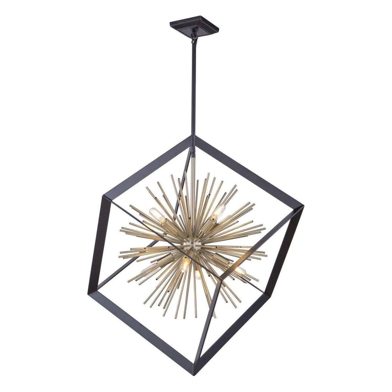 Artcraft Lighting - Sunburst Eight Light Chandelier - AC11440 - Canada Light Shop