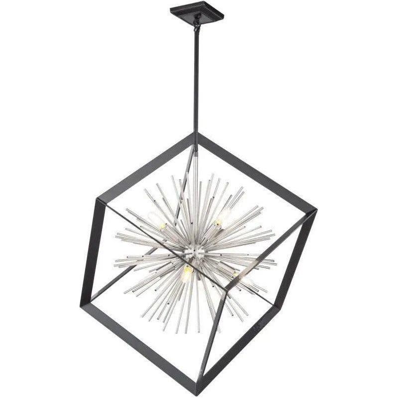 Artcraft Lighting - Sunburst Eight Light Chandelier - AC11440CH - Canada Light Shop