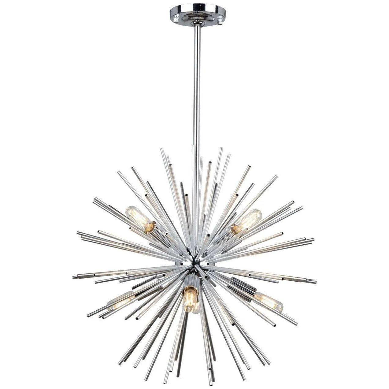 Artcraft Lighting - Sunburst Eight Light Chandelier - AC11443CH - Canada Light Shop