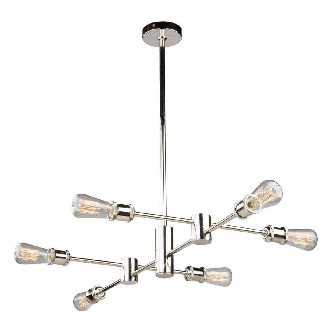Artcraft Lighting - Tribeca Six Light Chandelier - AC10786PN - Canada Light Shop