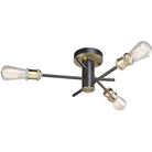 Artcraft Lighting - Tribeca Three Light Flush Mount - AC10783BK - Canada Light Shop