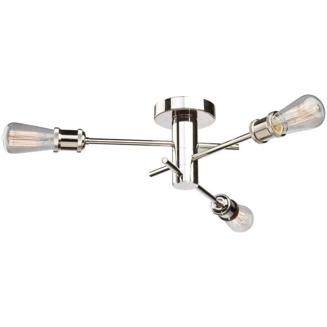 Artcraft Lighting - Tribeca Three Light Flush Mount - AC10783PN - Canada Light Shop