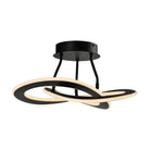 Artcraft Lighting - Wave LED Semi Flushmount - AC7078BK - Canada Light Shop