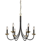 Artcraft Lighting - Wrought Iron Six Light Chandelier - AC1786EB - Canada Light Shop