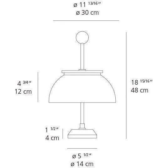 Artemide - Alfa Table Lamp - 0026015A - Canada Light Shop