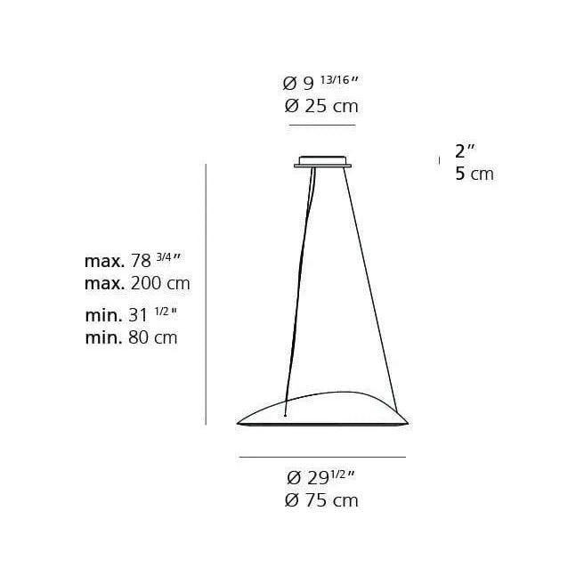 Artemide - Ameluna Pendant - 1401018A - Canada Light Shop
