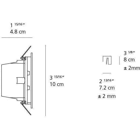 Artemide - Aria Mini Recessed Outdoor LED Wall Light - AJ100045 - Canada Light Shop