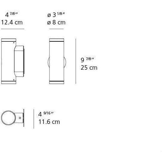 Artemide - Calumet Outdoor Double Wall Light - T41922NW18 - Canada Light Shop