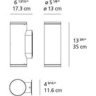 Artemide - Calumet Outdoor Double Wall Light - T41922NW18 - Canada Light Shop