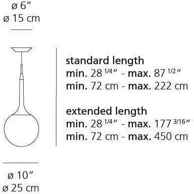 Artemide - Castore Suspension - CAS1025 - Canada Light Shop