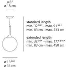 Artemide - Castore Suspension - CAS1025 - Canada Light Shop