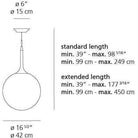Artemide - Castore Suspension - CAS1025 - Canada Light Shop