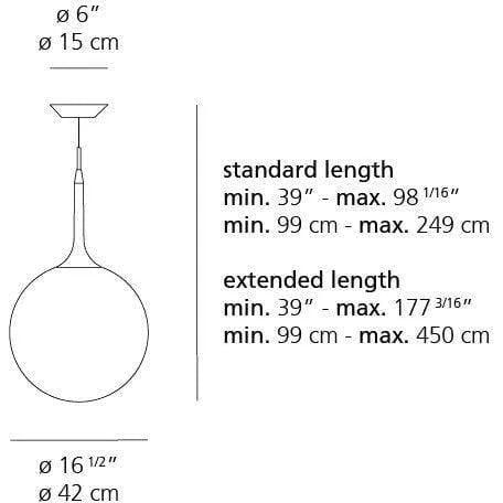 Artemide - Castore Suspension - CAS1025 - Canada Light Shop