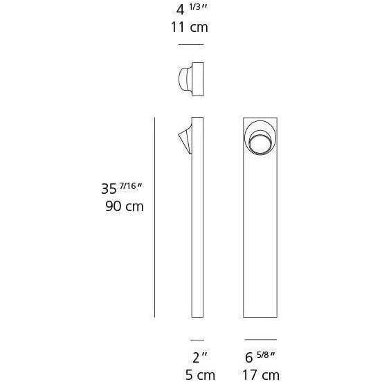 Artemide - Ciclope Outdoor Bollard - T081028 - Canada Light Shop