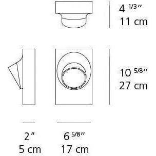 Artemide - Ciclope Outdoor Wall Light - T081228 - Canada Light Shop