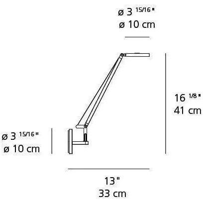 Artemide - Demetra Micro Wall Light - 1748W18A - Canada Light Shop