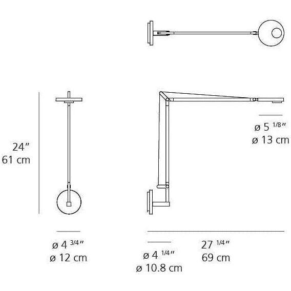 Artemide - Demetra Professional LED Wall Light - DEM2102 - Canada Light Shop