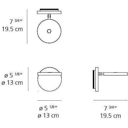 Artemide - Demetra Wall Spot Light - 1731W18A - Canada Light Shop