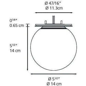 Artemide - Dioscuri Wall / Ceiling Light - 1039118A - Canada Light Shop