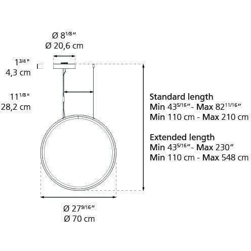 Artemide - Discovery Vertical Suspension - 1992038A - Canada Light Shop