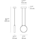 Artemide - Eclittica Pendant - DDEC01002038 - Canada Light Shop