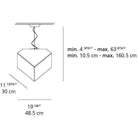 Artemide - Edge 30 Suspension - 1294018A - Canada Light Shop