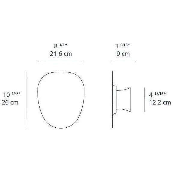 Artemide - Facce Prism Raised LED Wall/Ceiling Light - RDFAK02L93001AN - Canada Light Shop