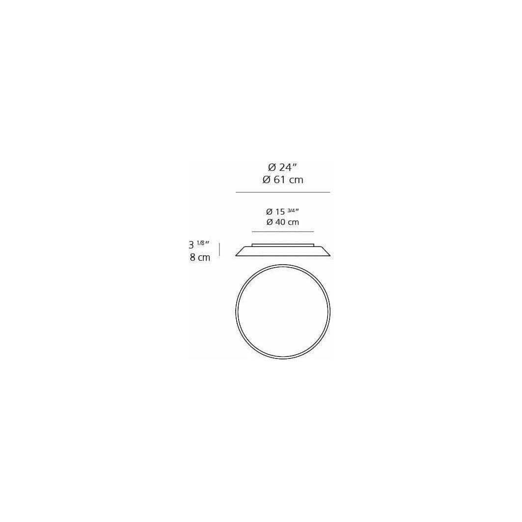 Artemide - Febe Ceiling / Wall Light - 0241W28A - Canada Light Shop