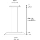 Artemide - Febe Suspension Lamp - 0242W28A - Canada Light Shop