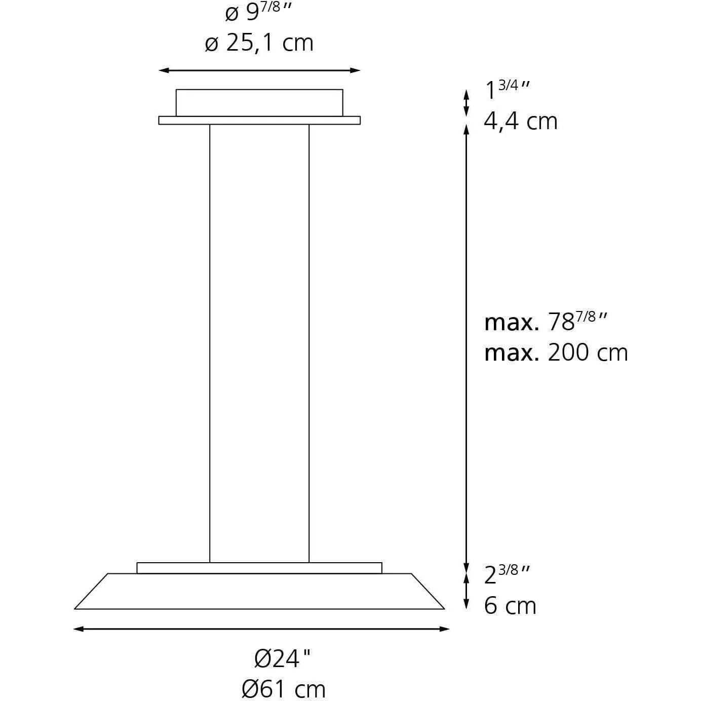 Artemide - Febe Suspension Lamp - 0242W28A - Canada Light Shop