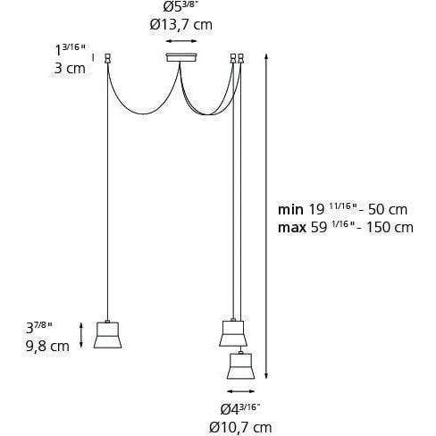 Artemide - Gio Cluster Pendant - 0232028A - Canada Light Shop