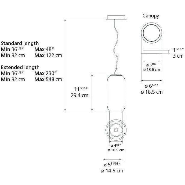 Artemide - Gople Mini Suspension - 1406058A - Canada Light Shop