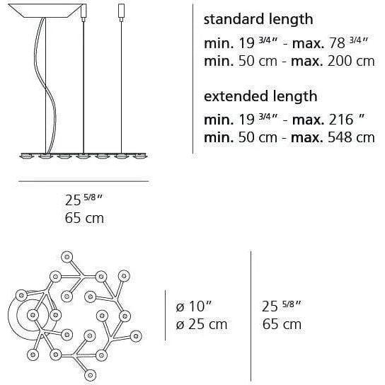 Artemide - LED Net Circle Suspension - 1575058A - Canada Light Shop