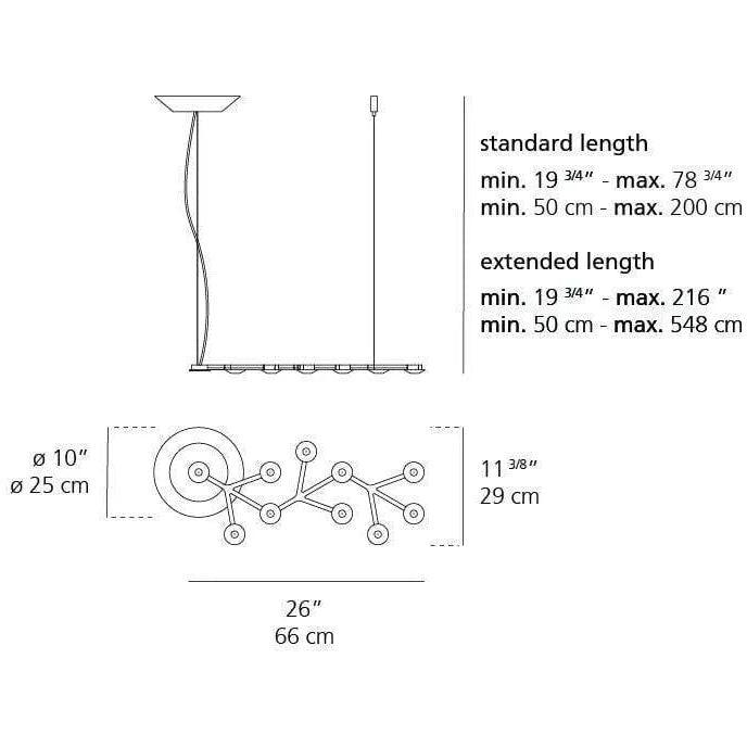 Artemide - LED Net Line Suspension - 1589058A - Canada Light Shop