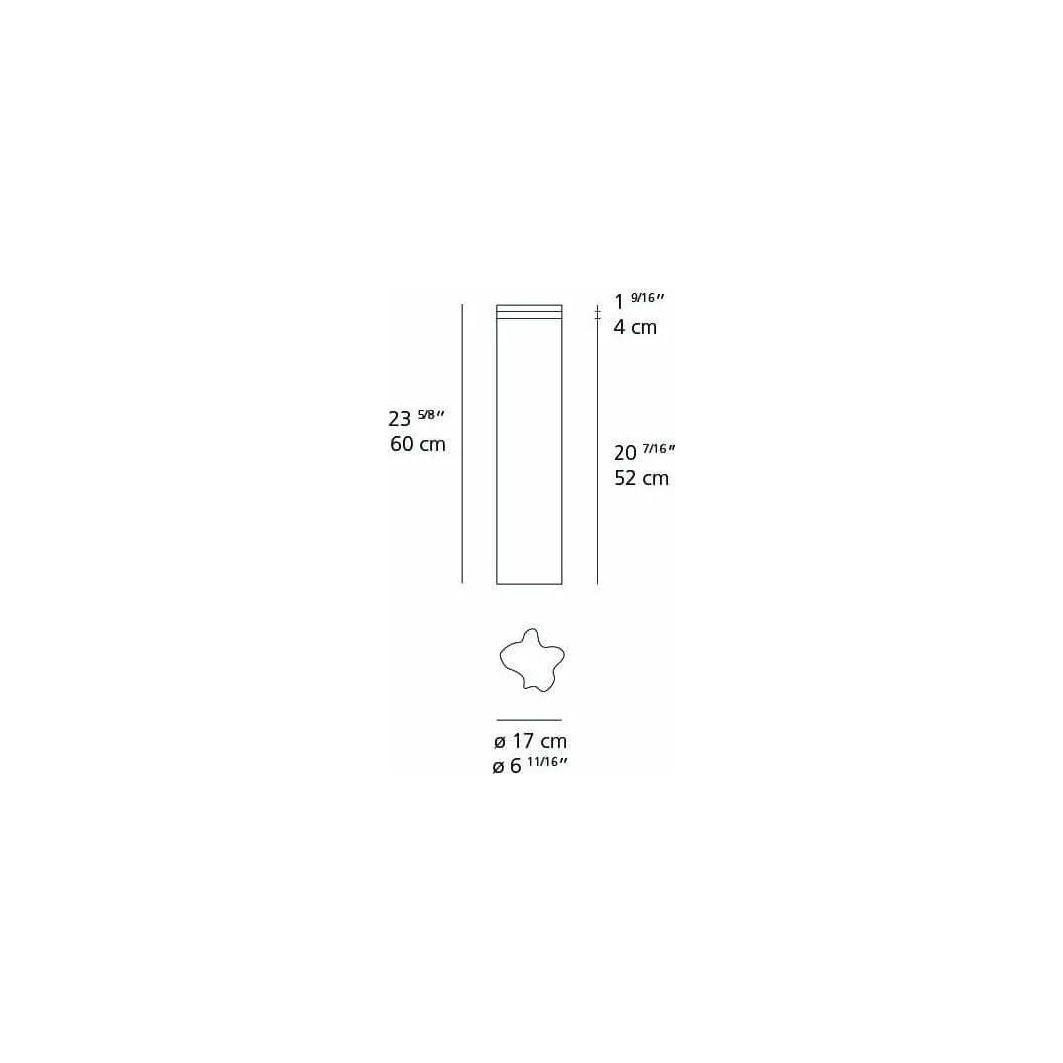 Artemide - Logico Garden Bollard - T416800W08 - Canada Light Shop