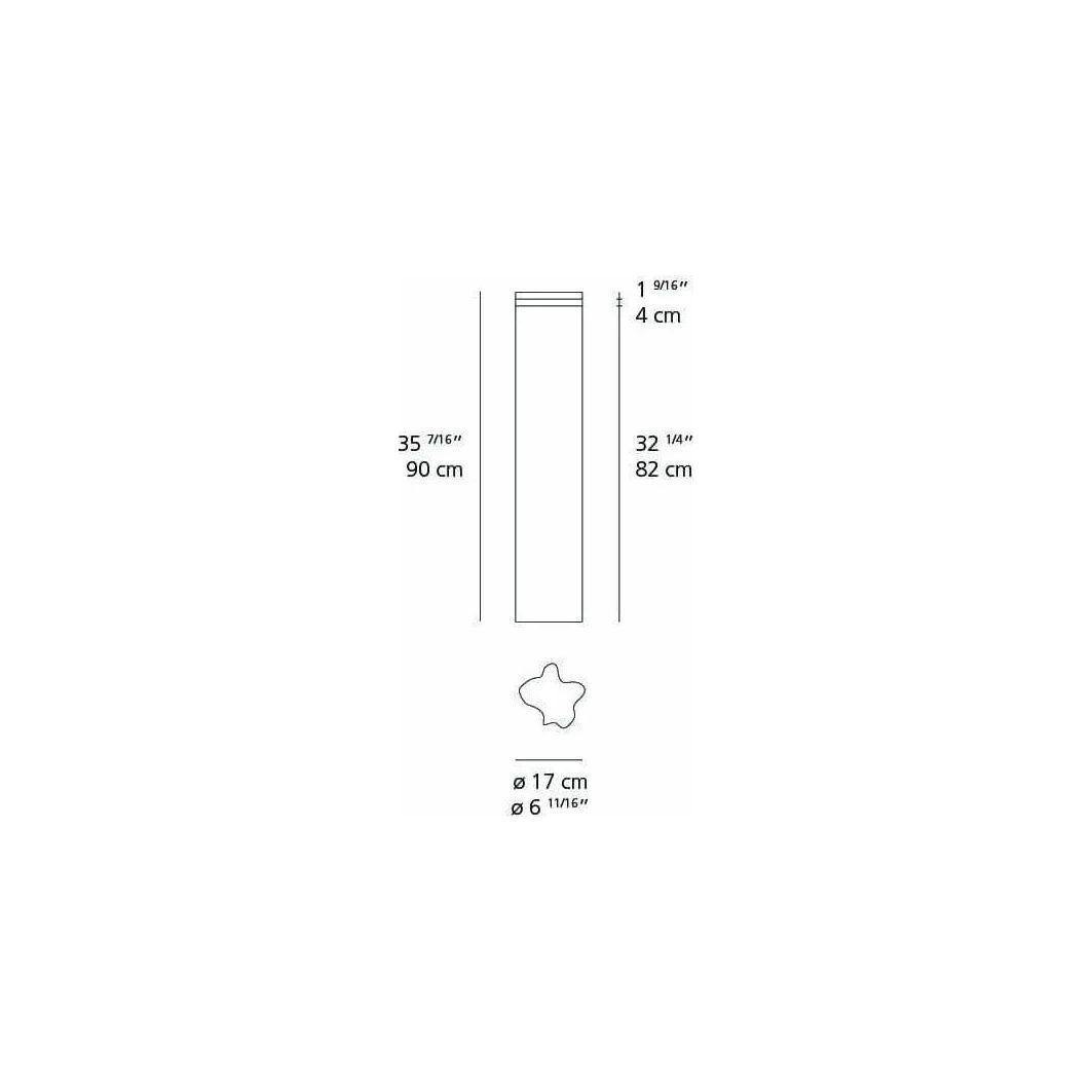 Artemide - Logico Garden Bollard - T416800W08 - Canada Light Shop