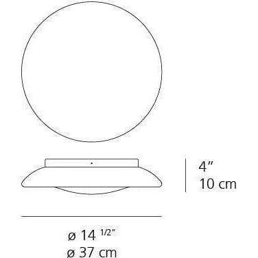 Artemide - Lunex LED Wall/Ceiling Light - RD502410 - Canada Light Shop
