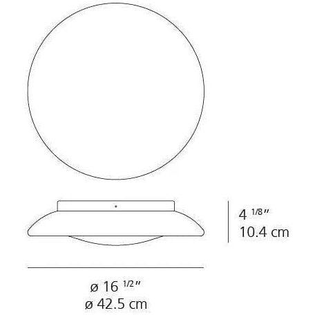 Artemide - Lunex LED Wall/Ceiling Light - RD502410 - Canada Light Shop
