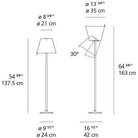Artemide - Melampo Floor Lamp - 0123028A - Canada Light Shop
