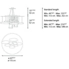 Artemide - Mercury Suspension - 1367118A - Canada Light Shop