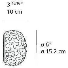Artemide - Meteorite Mini Wall/Ceiling Light - 1707018A - Canada Light Shop
