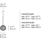 Artemide - Meteorite Suspension - 1702018A - Canada Light Shop