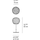 Artemide - Meteorite Table Lamp with Stem - 1709115A - Canada Light Shop