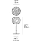Artemide - Meteorite Table Lamp with Stem - 1709115A - Canada Light Shop