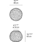 Artemide - Meteorite Wall/Ceiling Light - 1701018A - Canada Light Shop