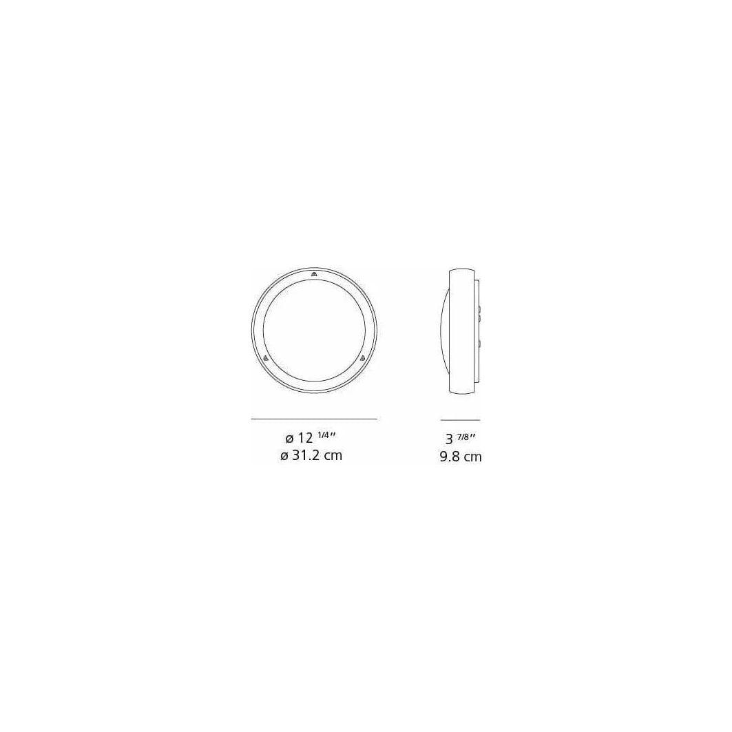 Artemide - Niki Outdoor Wall/Ceiling Light - L221188 - Canada Light Shop