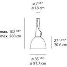 Artemide - Nur 1618 Acoustic LED Suspension - A243708 - Canada Light Shop